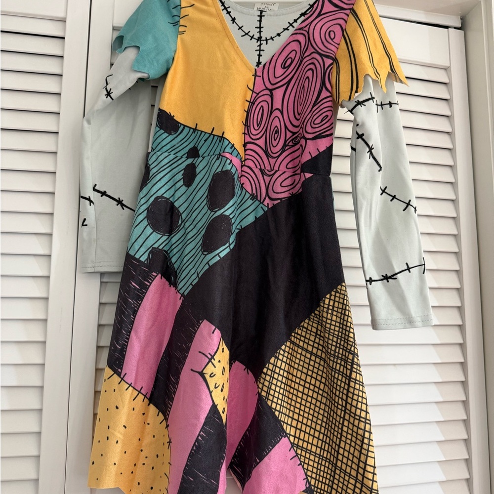 Disney’s Nightmare Before Christmas - Sally - Print Long Sleeve Dress